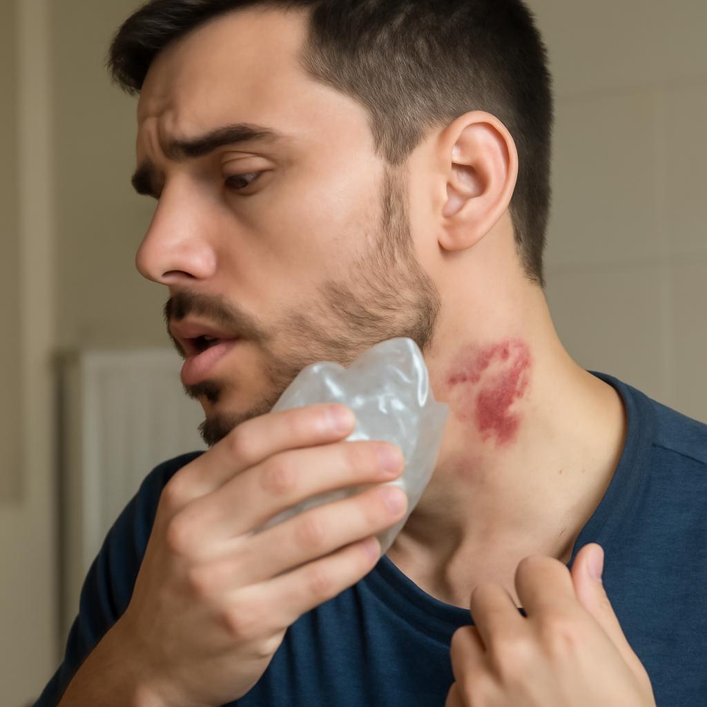 como tirar marca de chupão do pescoço