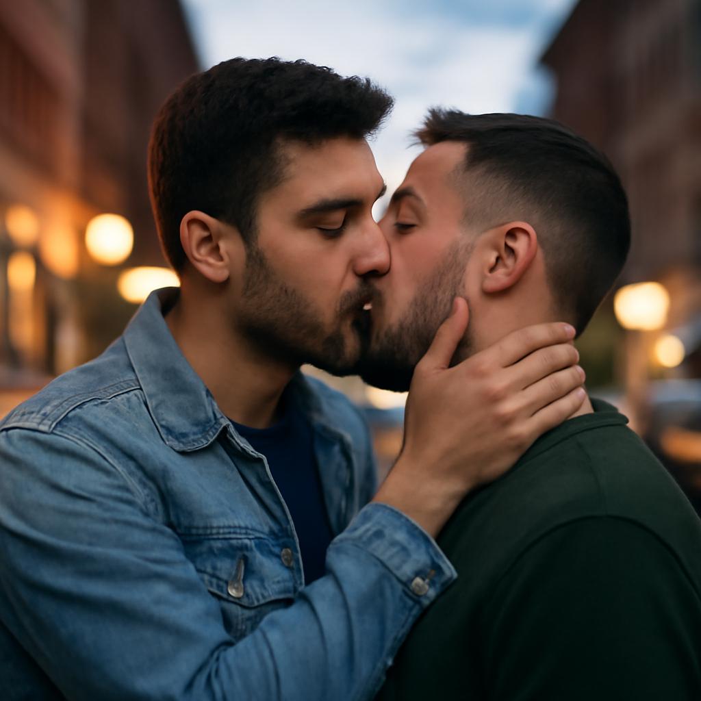 beijando pela primeira vez