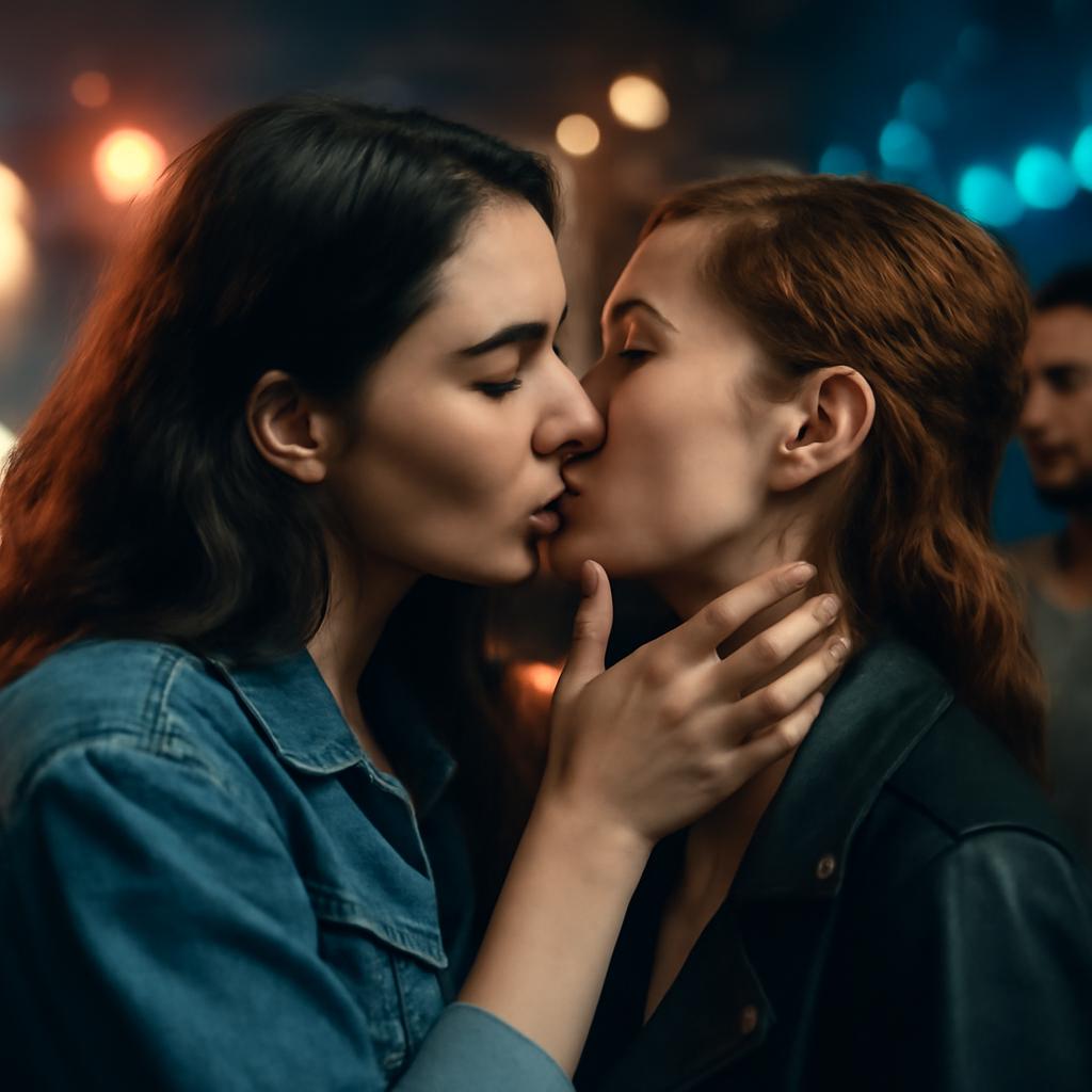 lesbian kiss music video