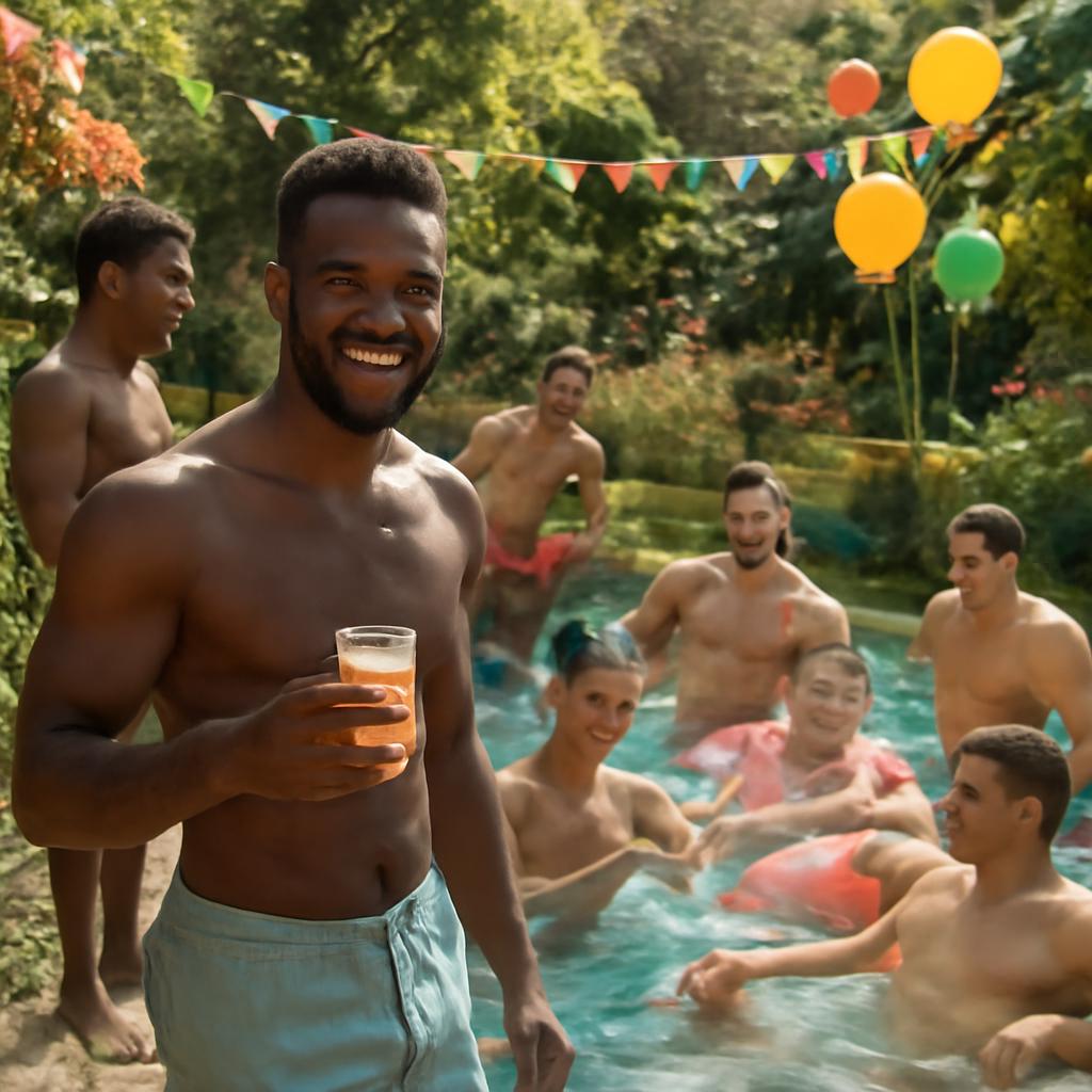 garden pool party