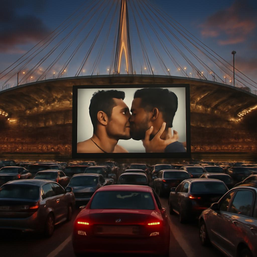 arena estaiada cinema drive in