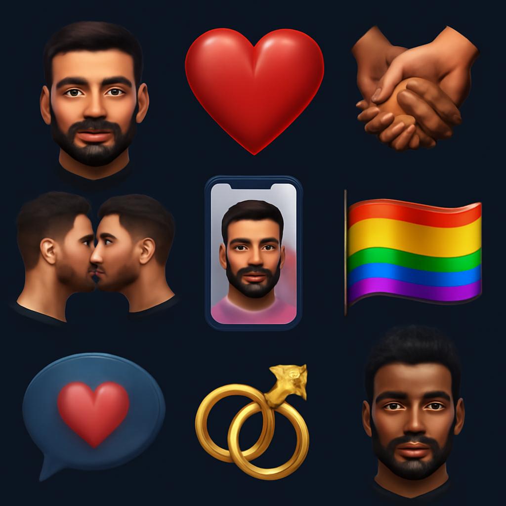 emojis para app relacionamento