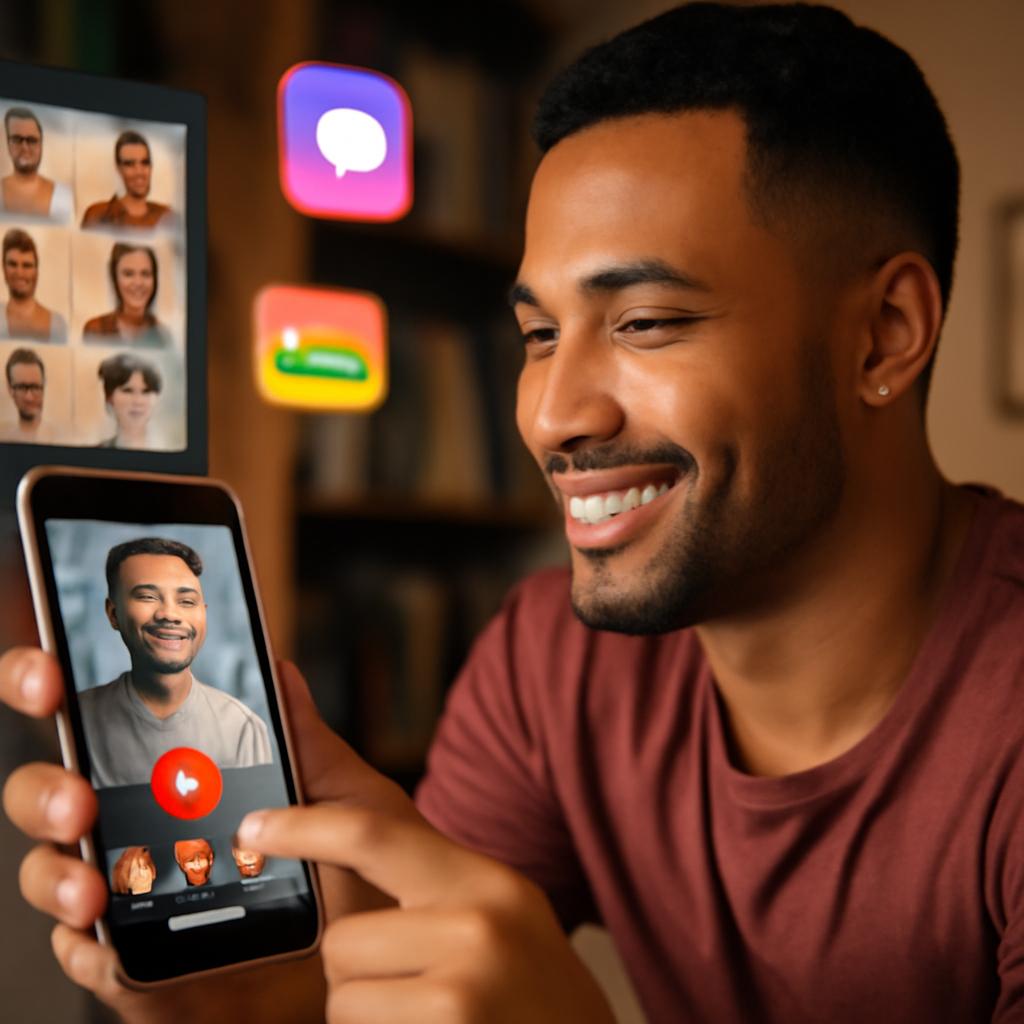 redes sociais para paquera online