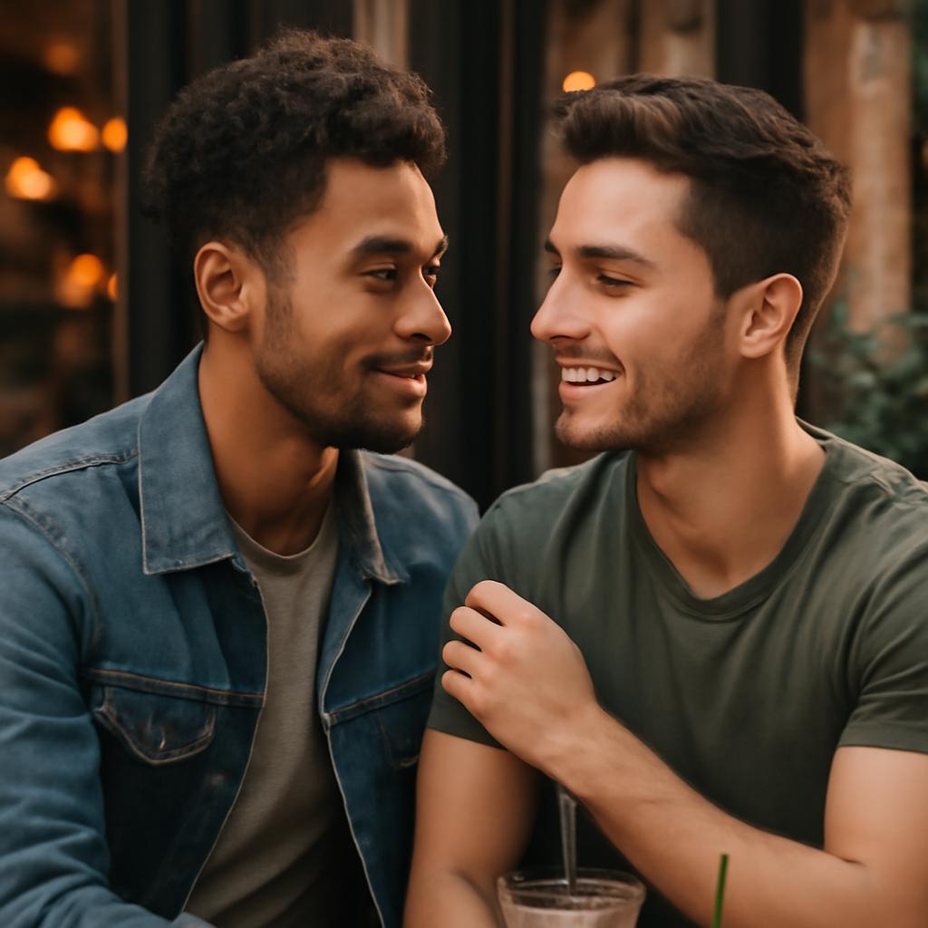 conversar e flertar