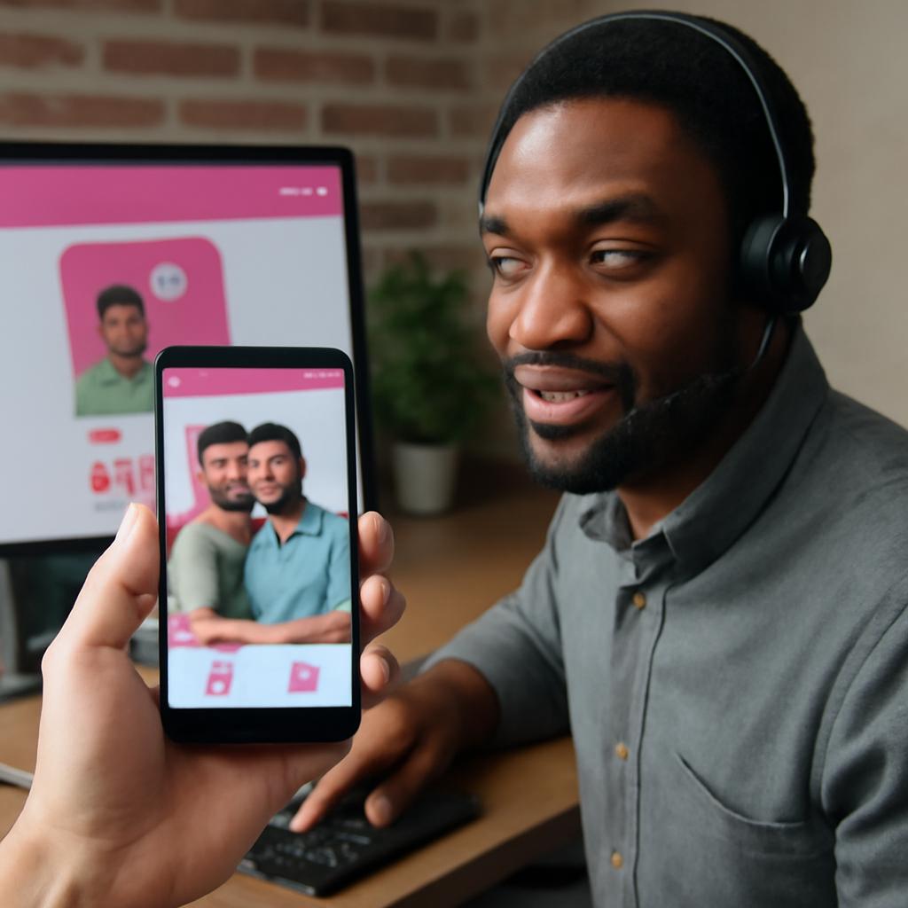 app para namoro com suporte técnico