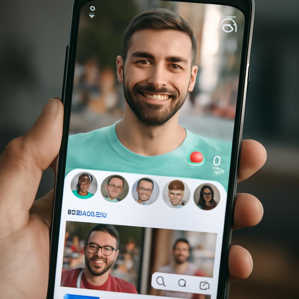 app para namoro com funcionalidades sociais e filtros