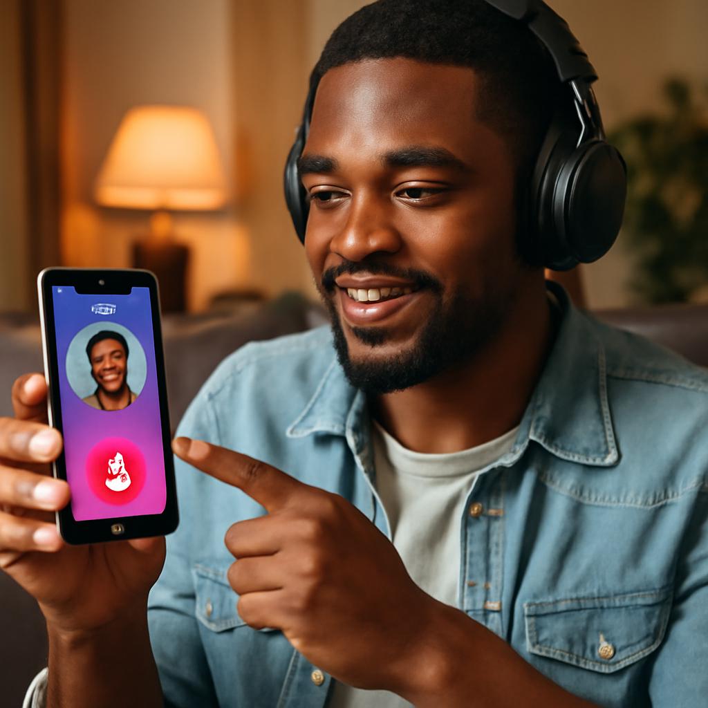 app namoro confiável com sistema de áudio