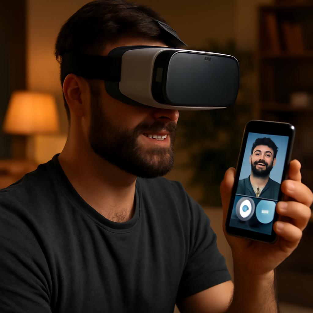 app namoro confiável com sistema de realidade virtual