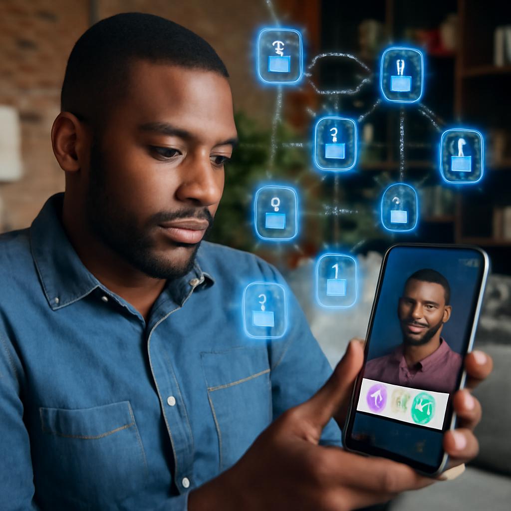 app namoro confiável com sistema de blockchain