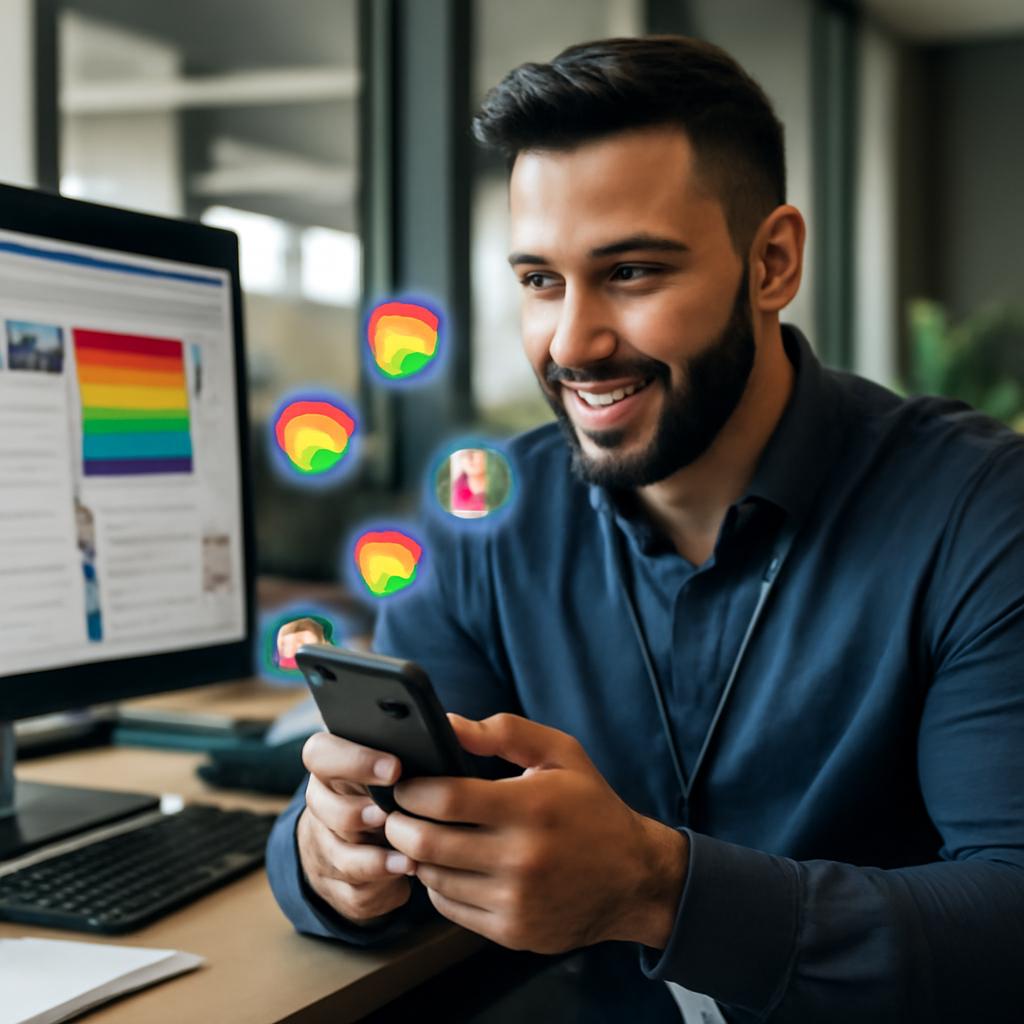 integração com redes sociais corporativas