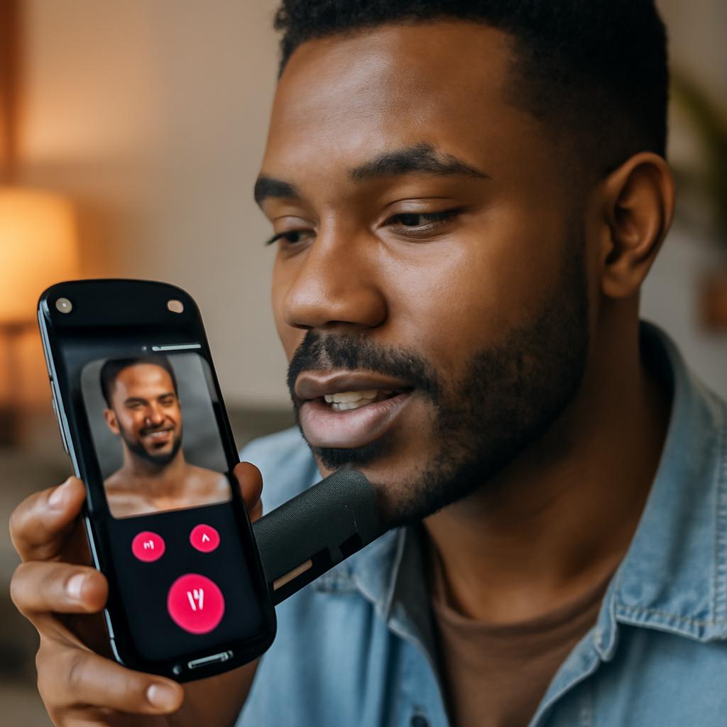app para namoro com sistema de voz