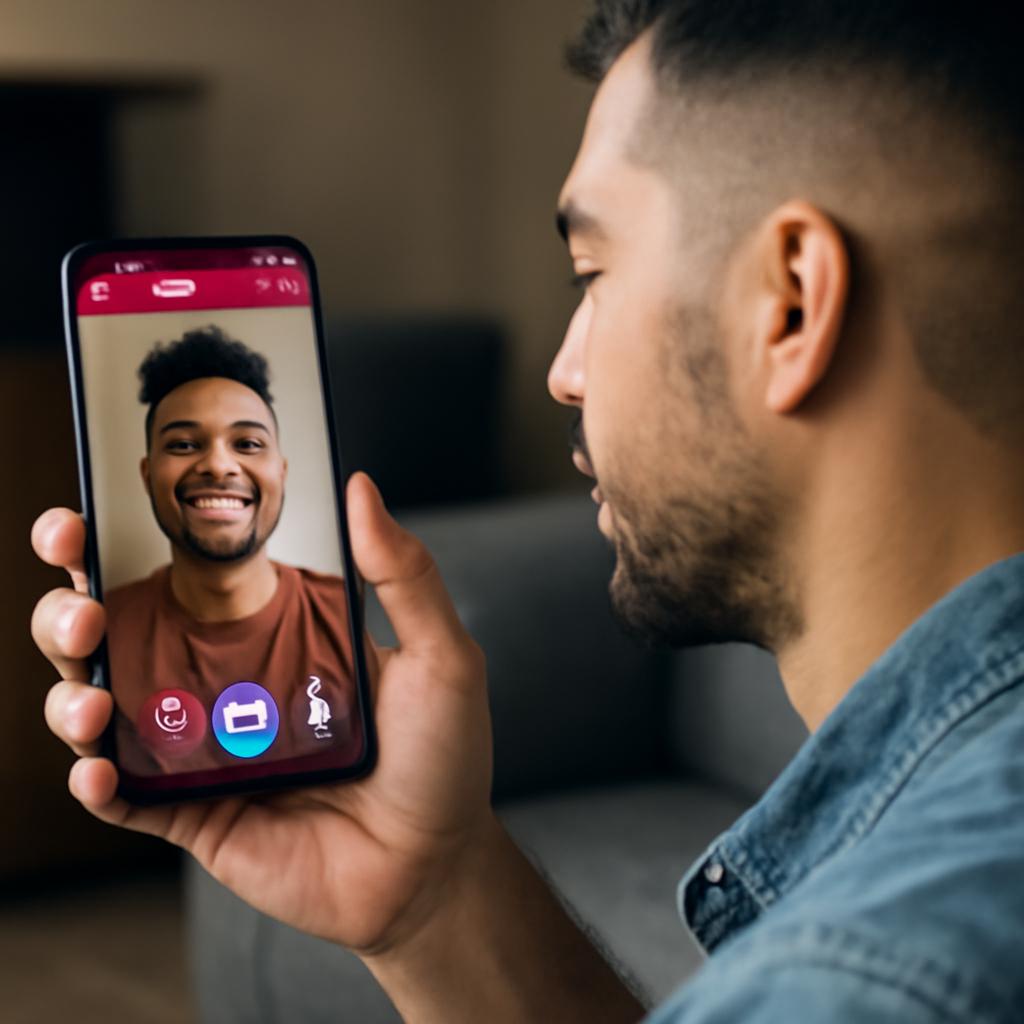 app para namoro com suporte por vídeo