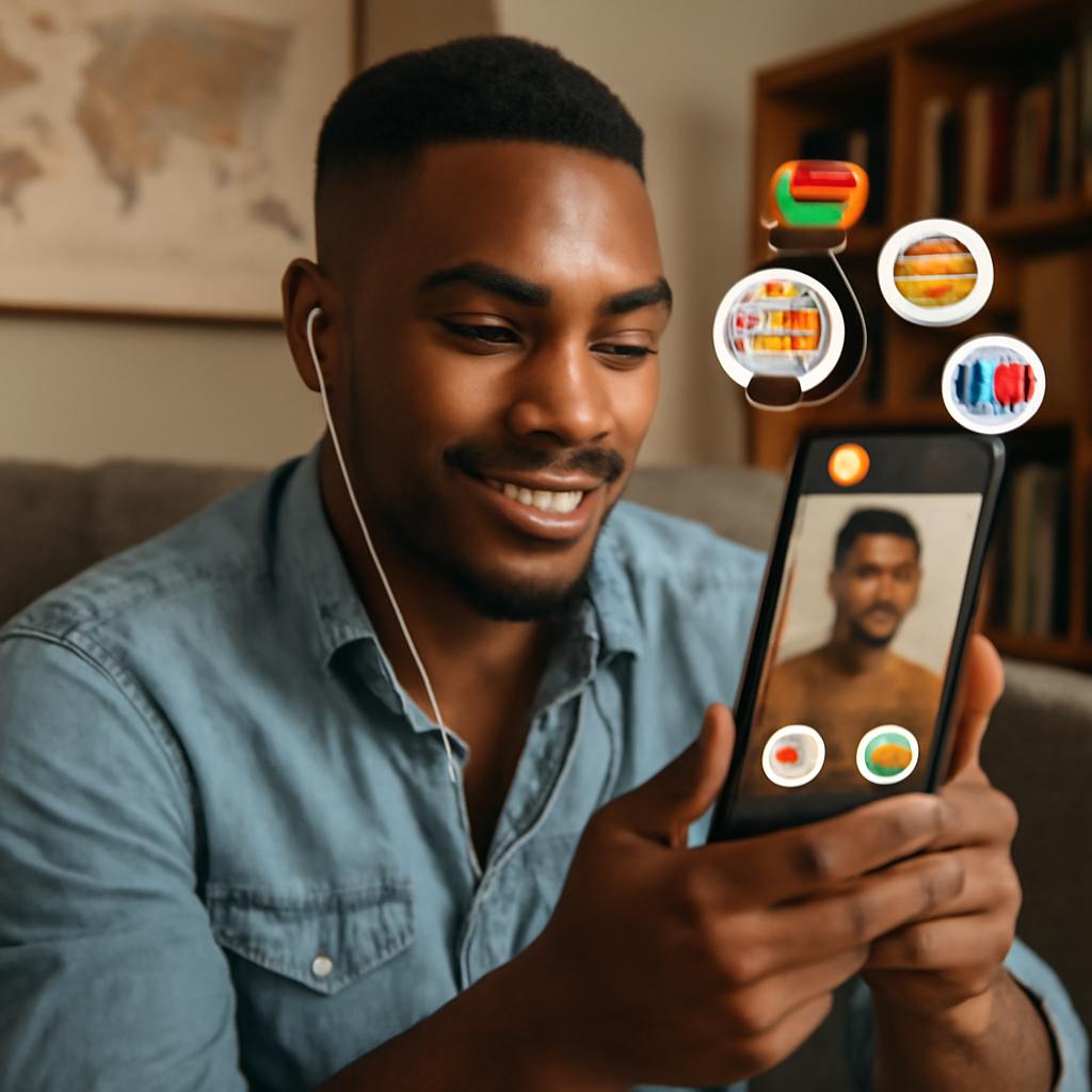 app namoro com suporte multilíngue