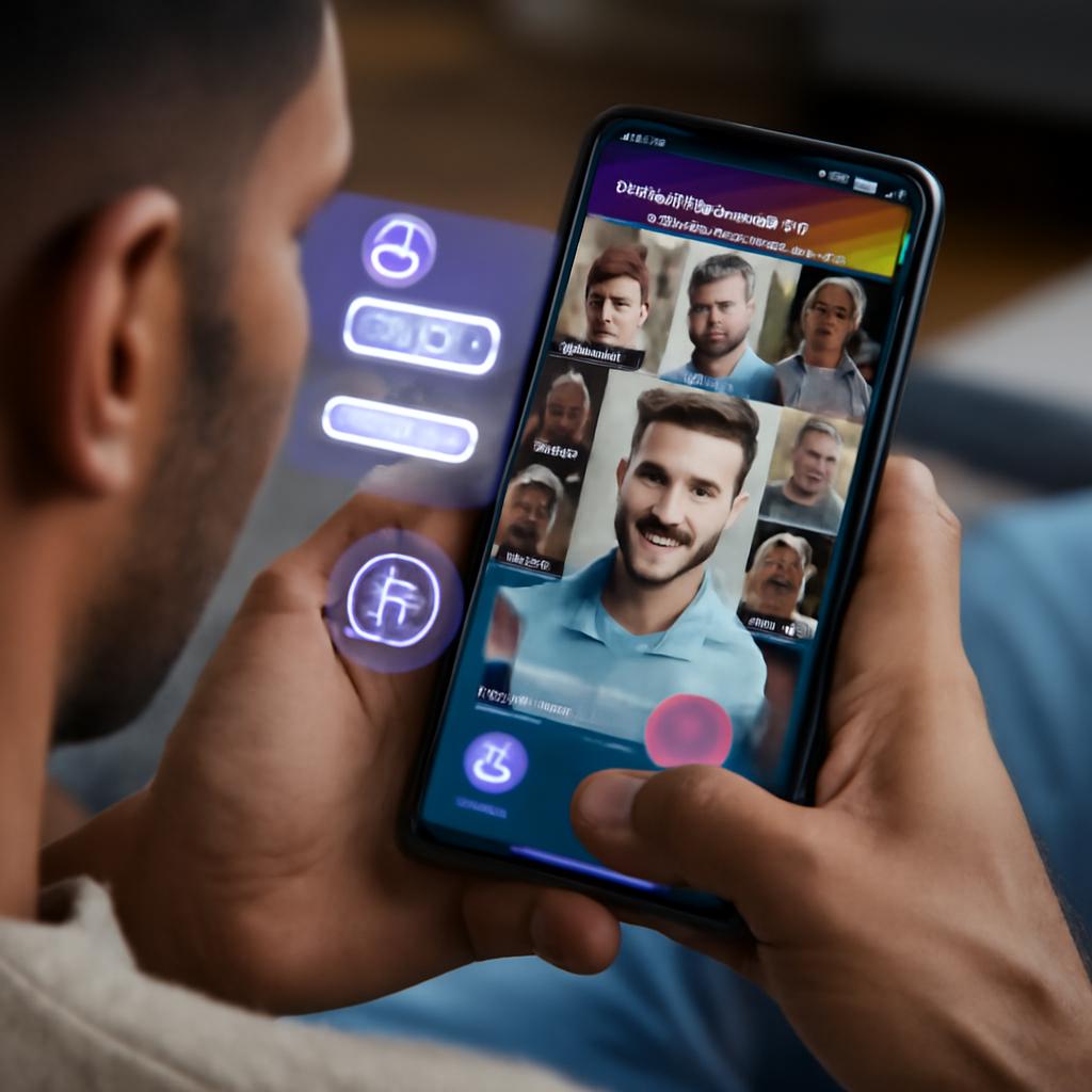 apps para namoro com suporte por chatbot e comunidade