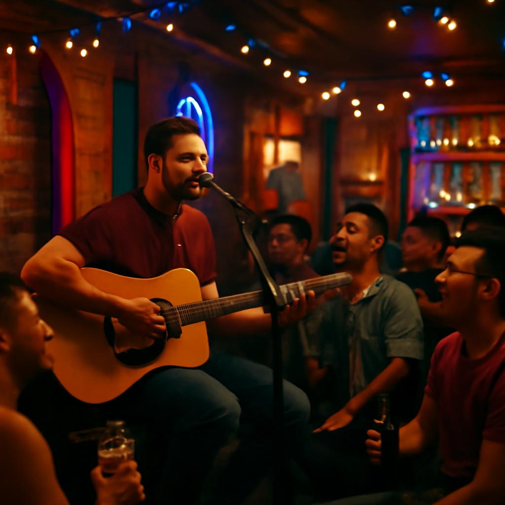 bar com música ao vivo