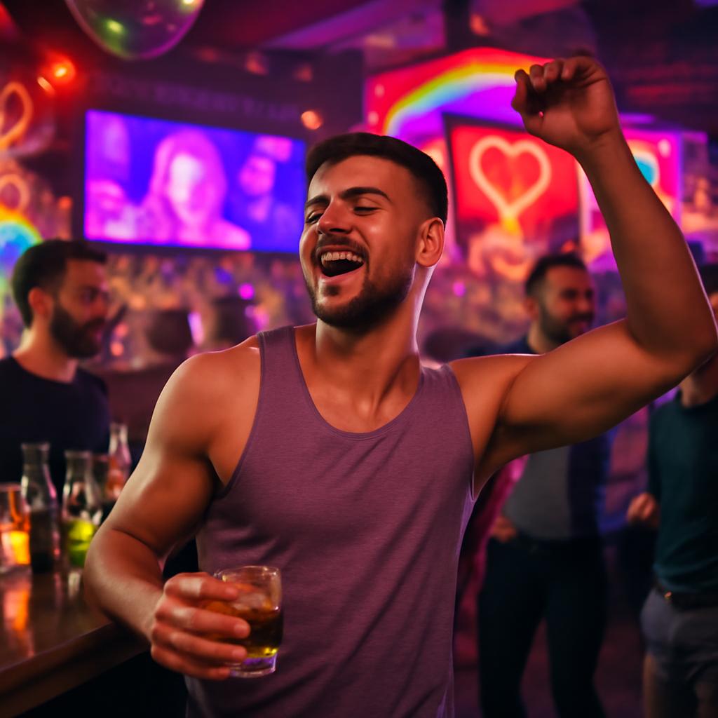 bar com música pop