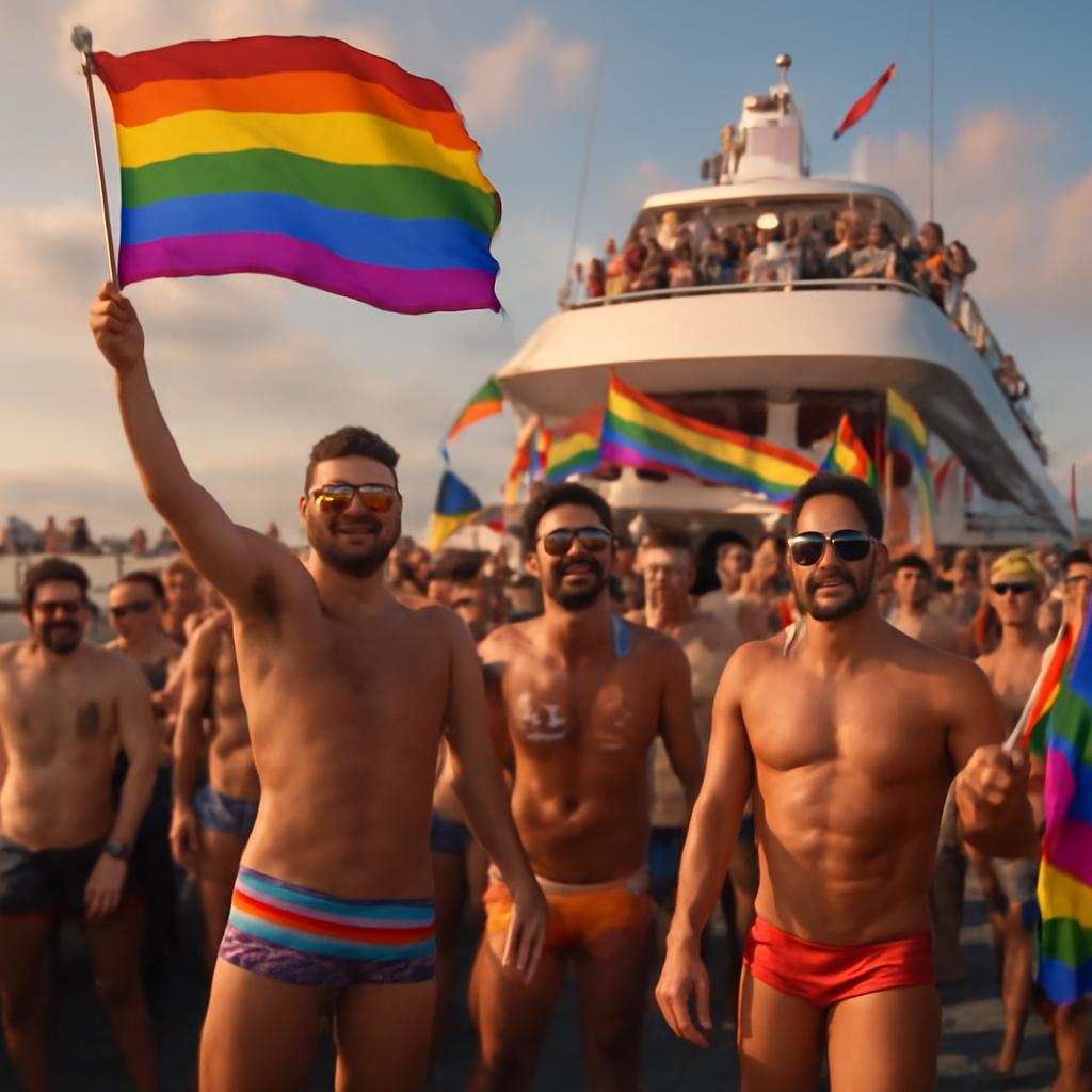 festa em barco