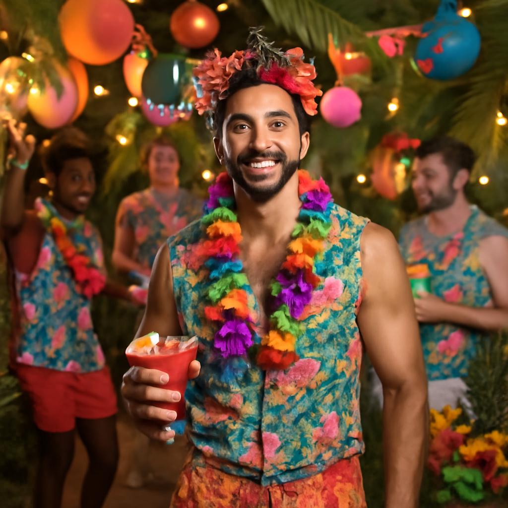 festa temática tropical