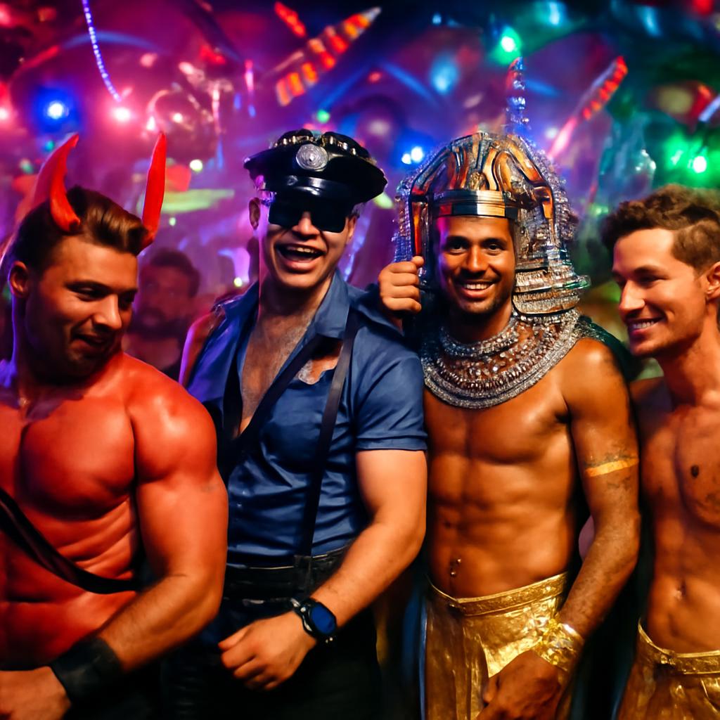balada com festa à fantasia
