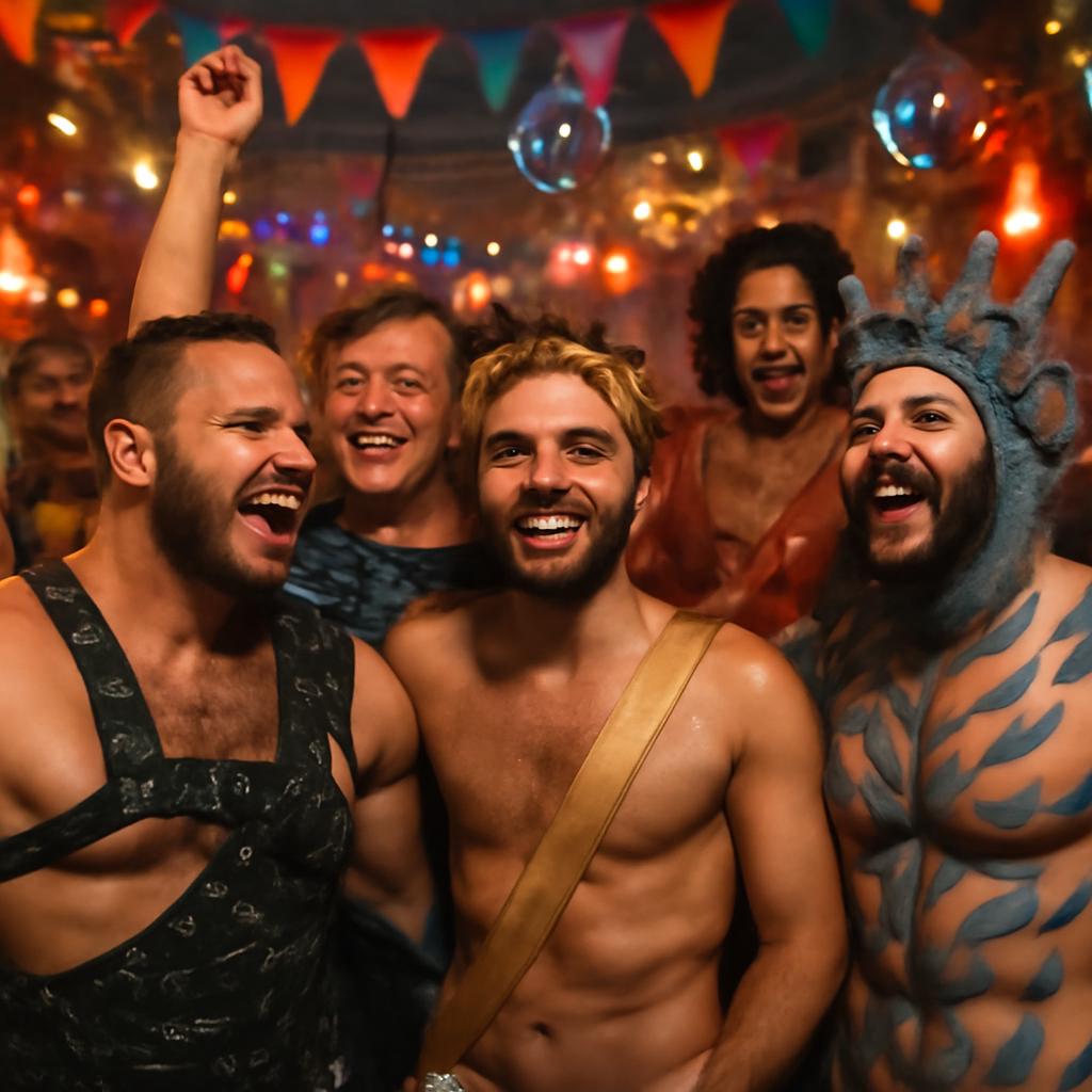 noite de festas temáticas
