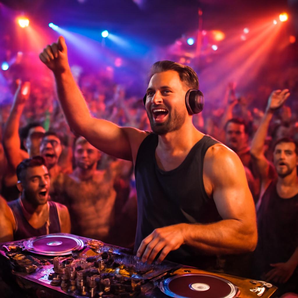 festa com música ao vivo e show de DJs