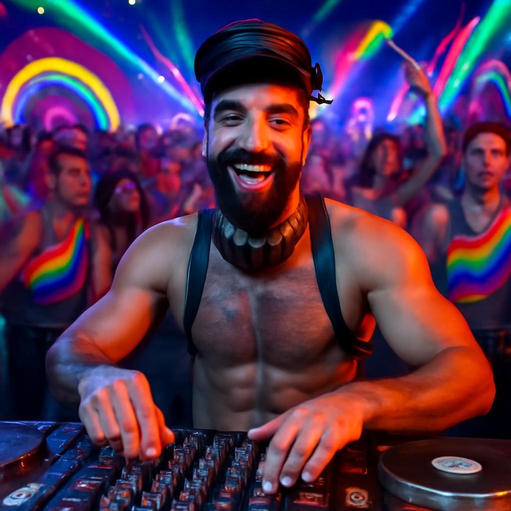 festa temática de música eletrônica ao vivo