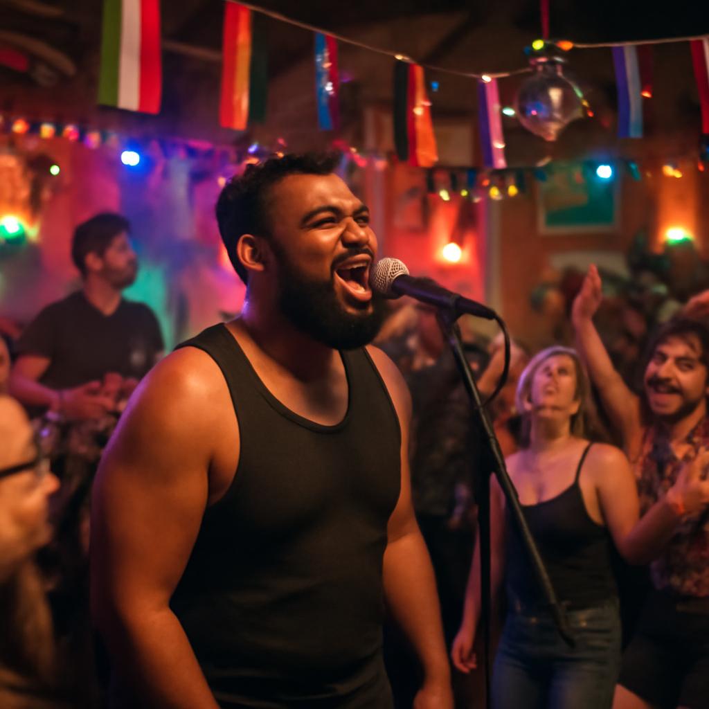 festa temática de música alternativa ao vivo