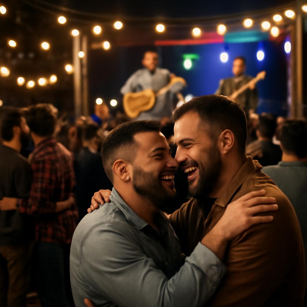 evento de música ao vivo para casais