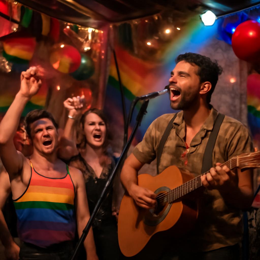 festa temática de música indie ao vivo