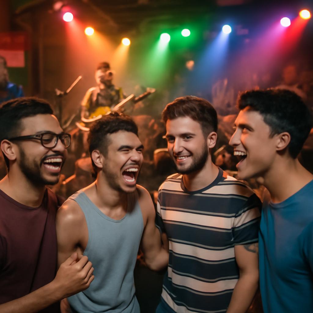 evento de música ao vivo para universitários