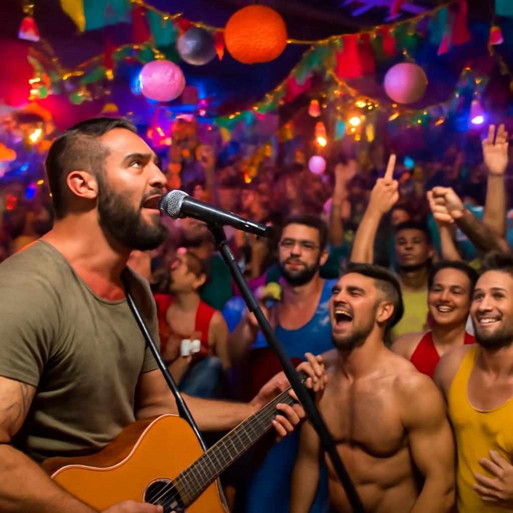 festas para música ao vivo