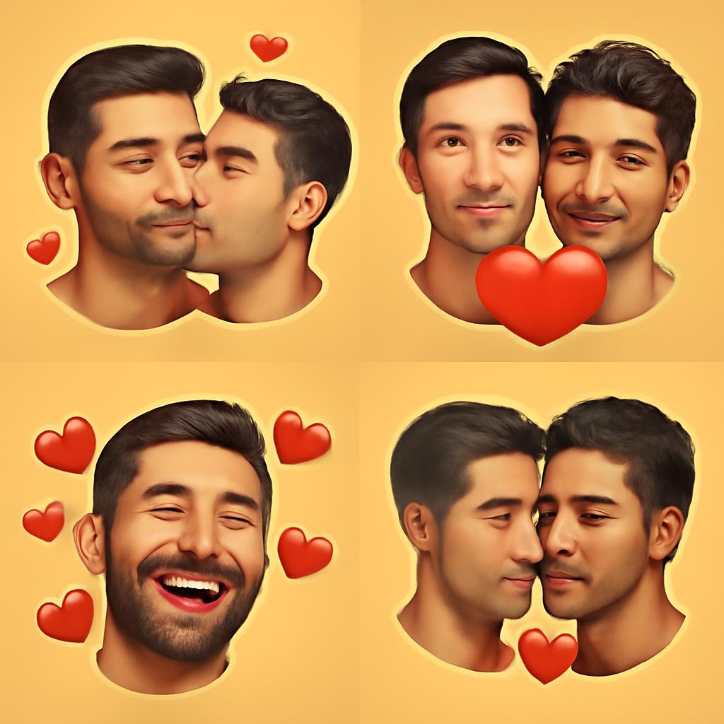 emoticons para expressar romance