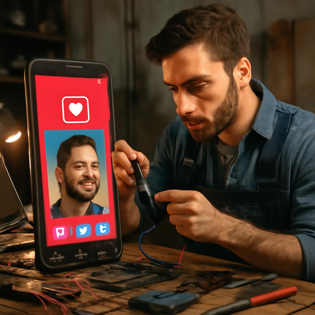 manutenção de aplicativos sociais