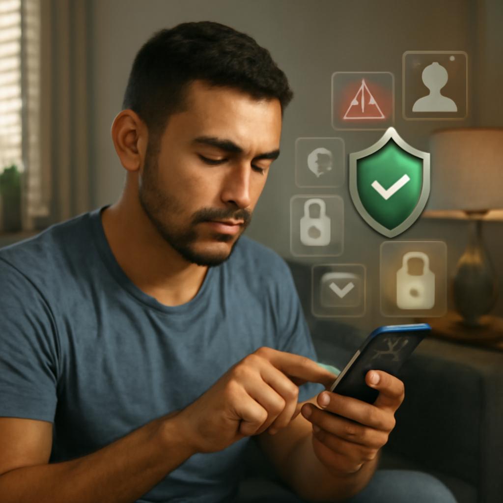 navegação segura em apps