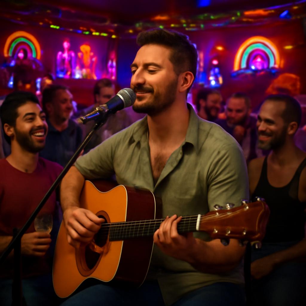balada com música acústica
