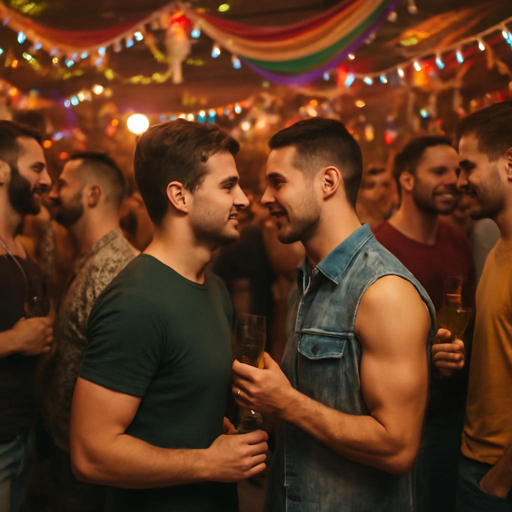 festa para socialização e paquera