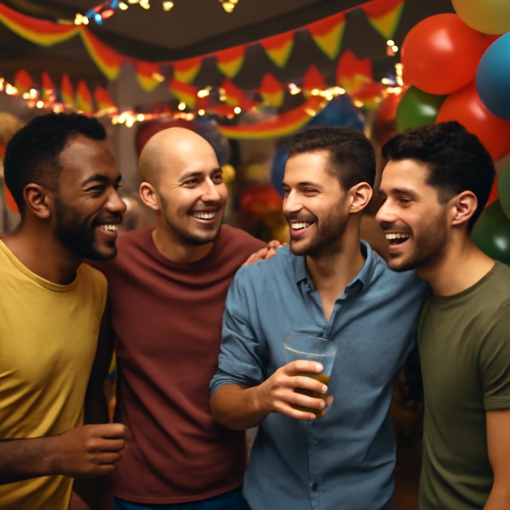 festa para socialização e amizade sincera
