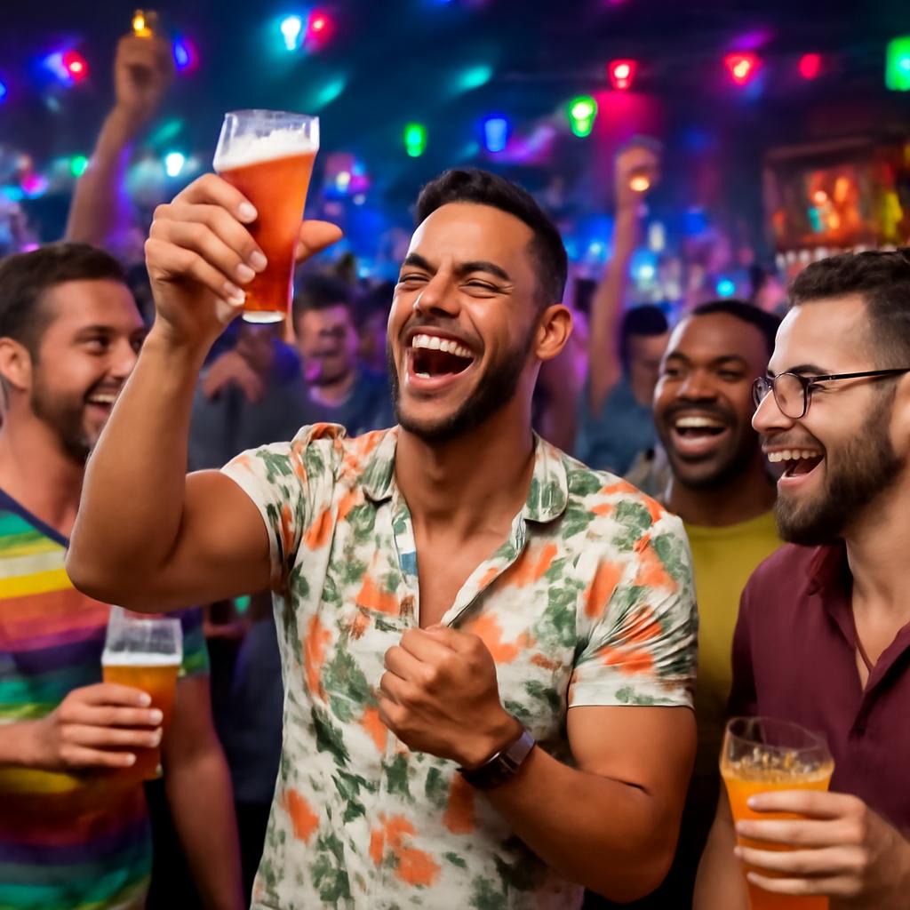 balada com happy hour animado