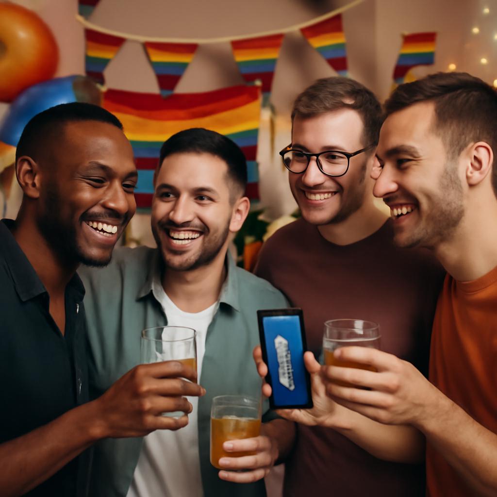 festa para socialização e amizades online
