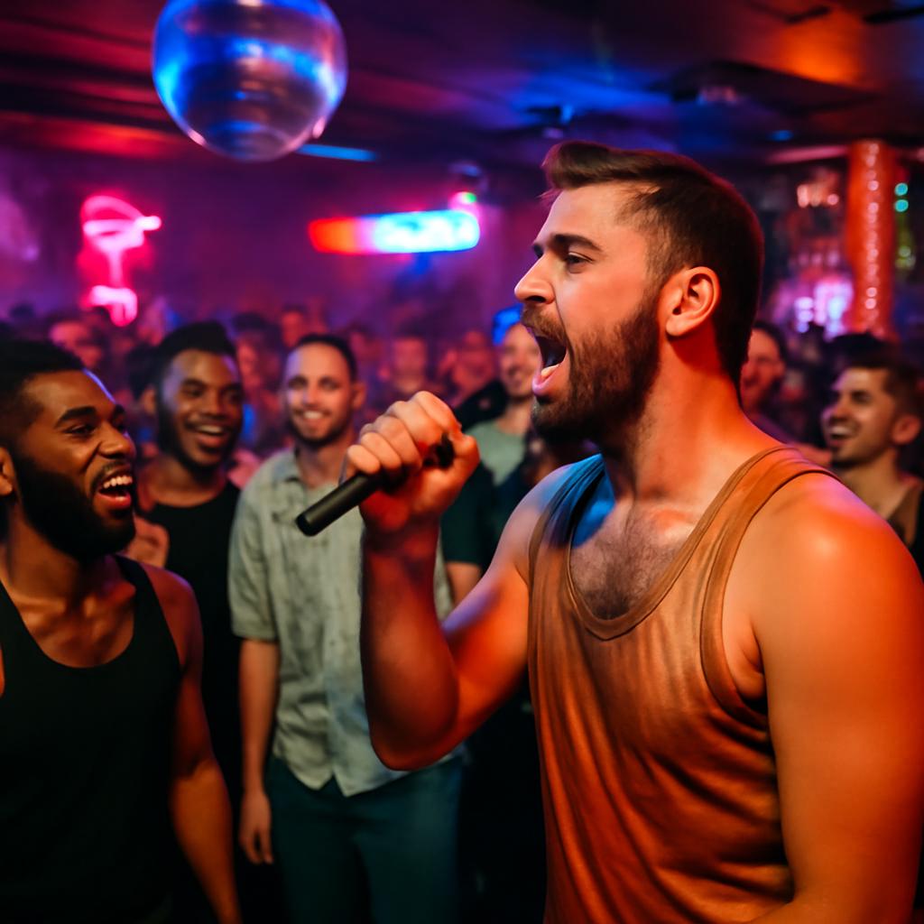 balada com karaokê