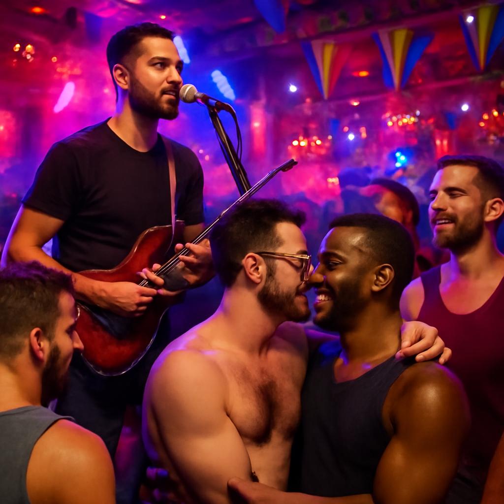 balada com música alternativa ao vivo