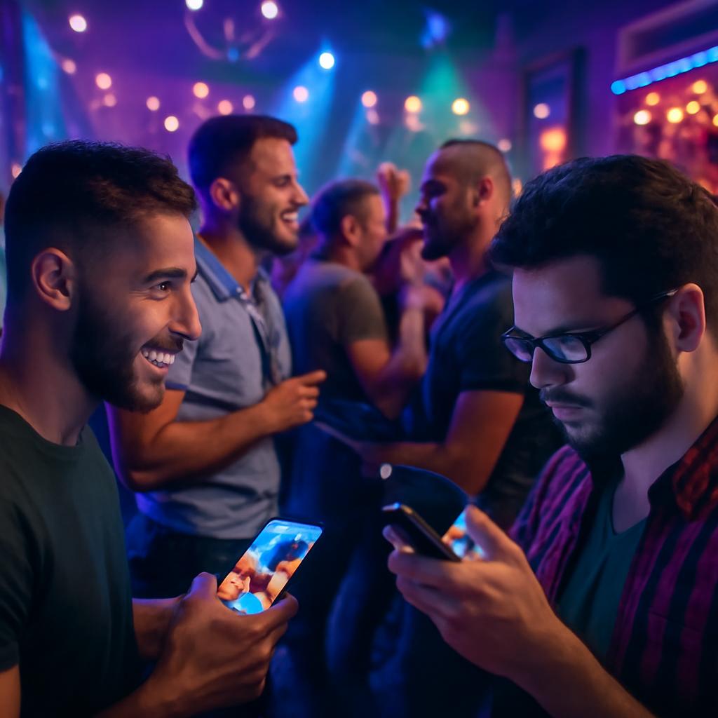 balada com festas para socialização e flerte virtual seguro
