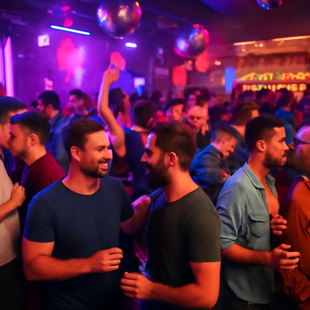 balada com ambientes para socialização e paquera