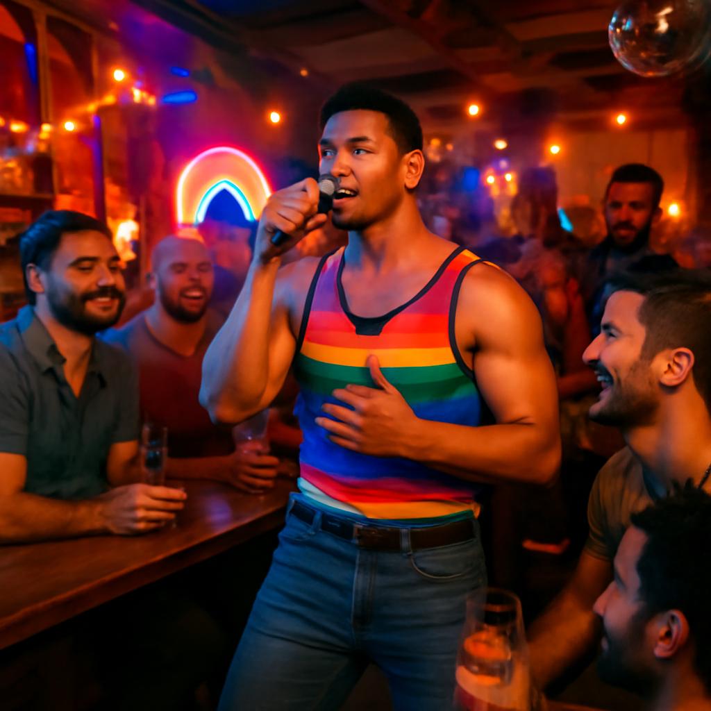 bar com música