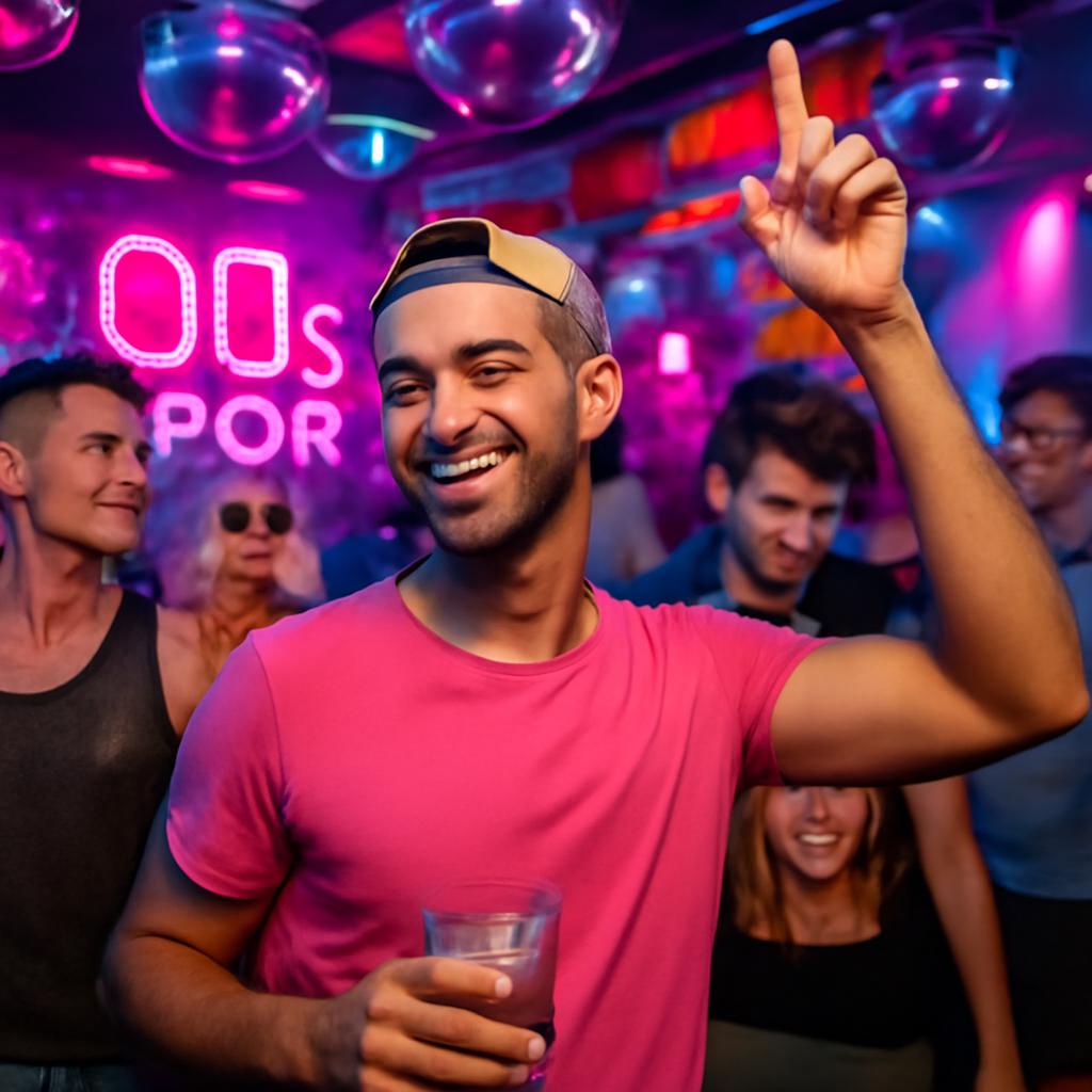 balada com festas temáticas de música pop dos anos 2000