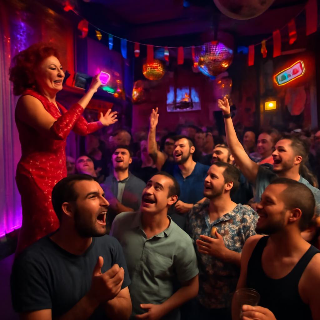 festa com shows ao vivo em bares