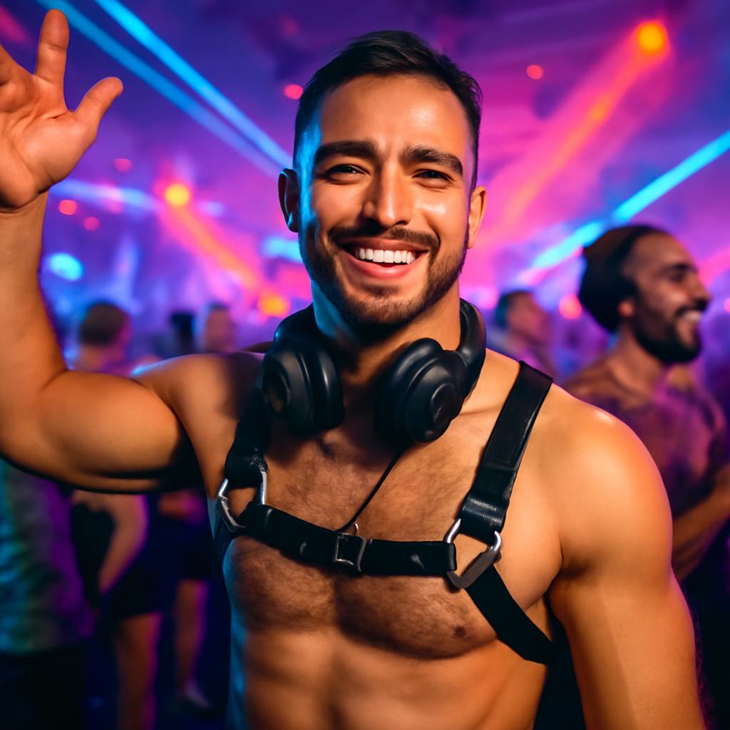 electronic music party
