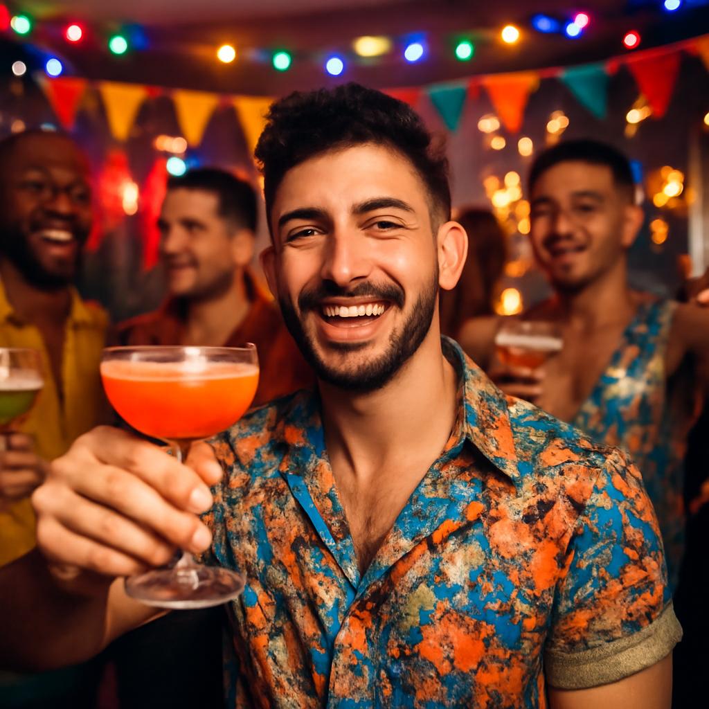 party with cocktails