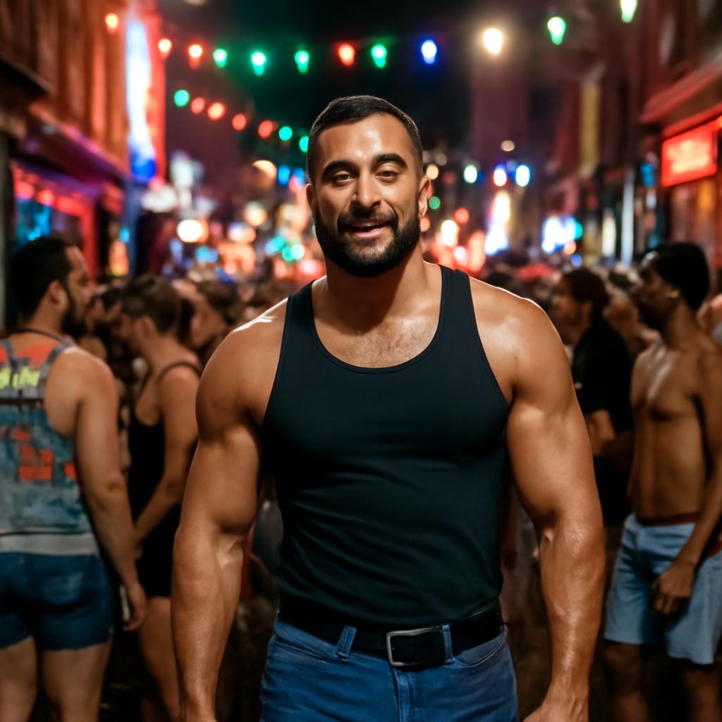 urban party scene