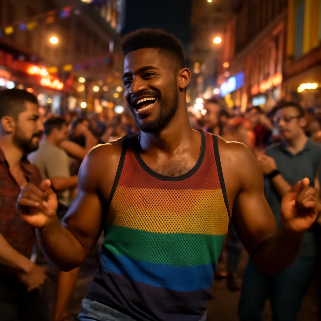 dance and social gathering downtown